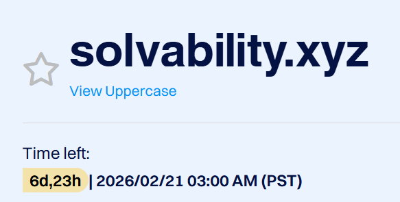BrandarioBrands's tweet photo. In auction for a short period of time: domain Solvability .xyz one word domain! Only at #dynadot #domain #domains #auction #oneworddomain #solvability #soluble #solve #computability #workability #decidability #practicality #solution #potential #easeofsolution https://t.co/40EF2xi8MQ