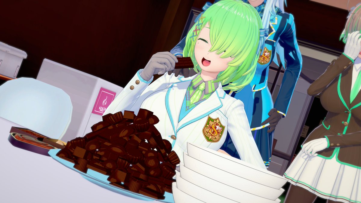 🍫バレンタイン🍫
奈瑠那
「バレンタインといえばチョコレート貰える日❤
だから、貰った分はその日に食べないといけないルールがあるので、たくさん食べれますよね！！！」
＃コイカツ