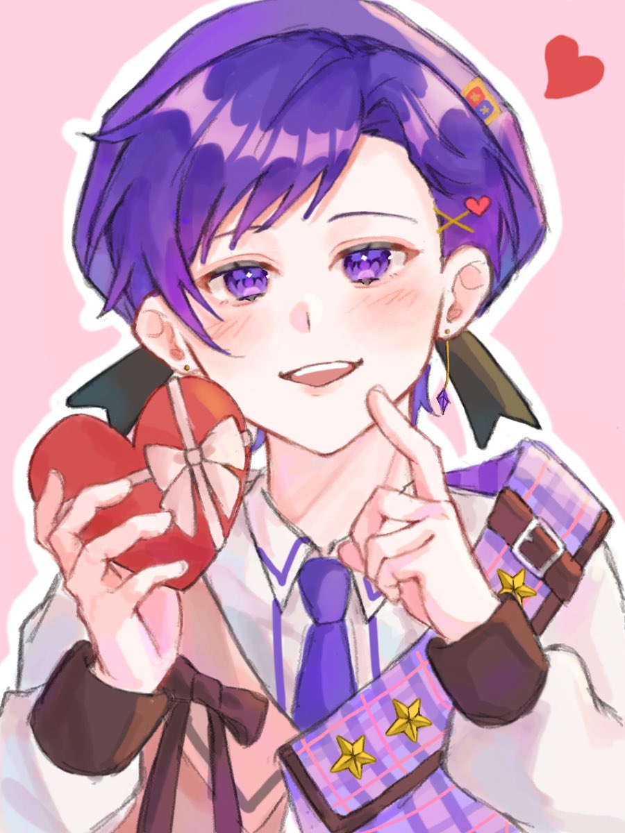 Happy Valentine🍫💜 #こったろ描いたろ #すたぽらーと
