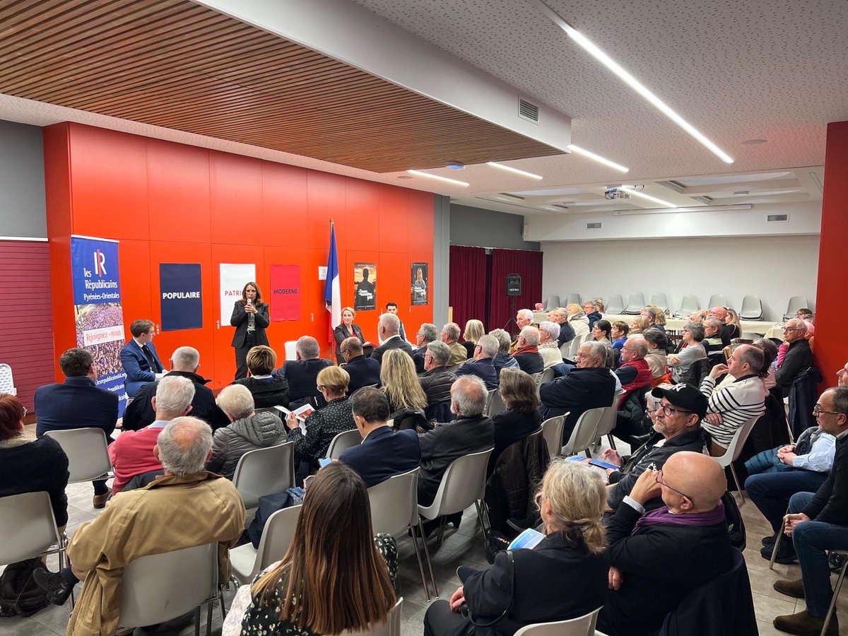republicains66's tweet photo. Rassemblés hier soir à Perpignan 🥞, un moment convivial et déterminé 💪

Sous l’impulsion de Bruno Retailleau, notre famille politique est en ordre de marche !

Merci à Bruno Nougayrède pour sa vision ambitieuse pour Perpignan.
Soutien total 🤝

En avant vers la victoire 🔵⚪🔴 https://t.co/aFBmY78g7m