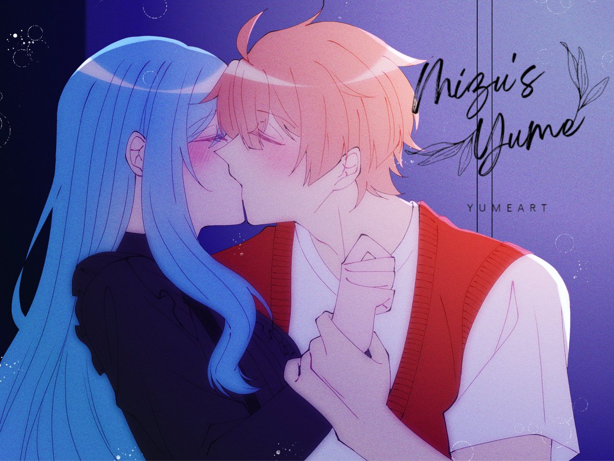 夢 ー 🍊💦 #MitsuMizu #sunsetskyyume 

💦 : Sejak menikah, ideku jadi buntu untuk hadiah valentine, khususnya membuatkanmu coklat
🍊 : Kurasa tidak perlu. Aku ingin mengurangi makanan manis
💦 : Tumben?
🍊 : Karena... /cium Mizu/ Yang ini sudah manis /lanjutin/

#yumentine26