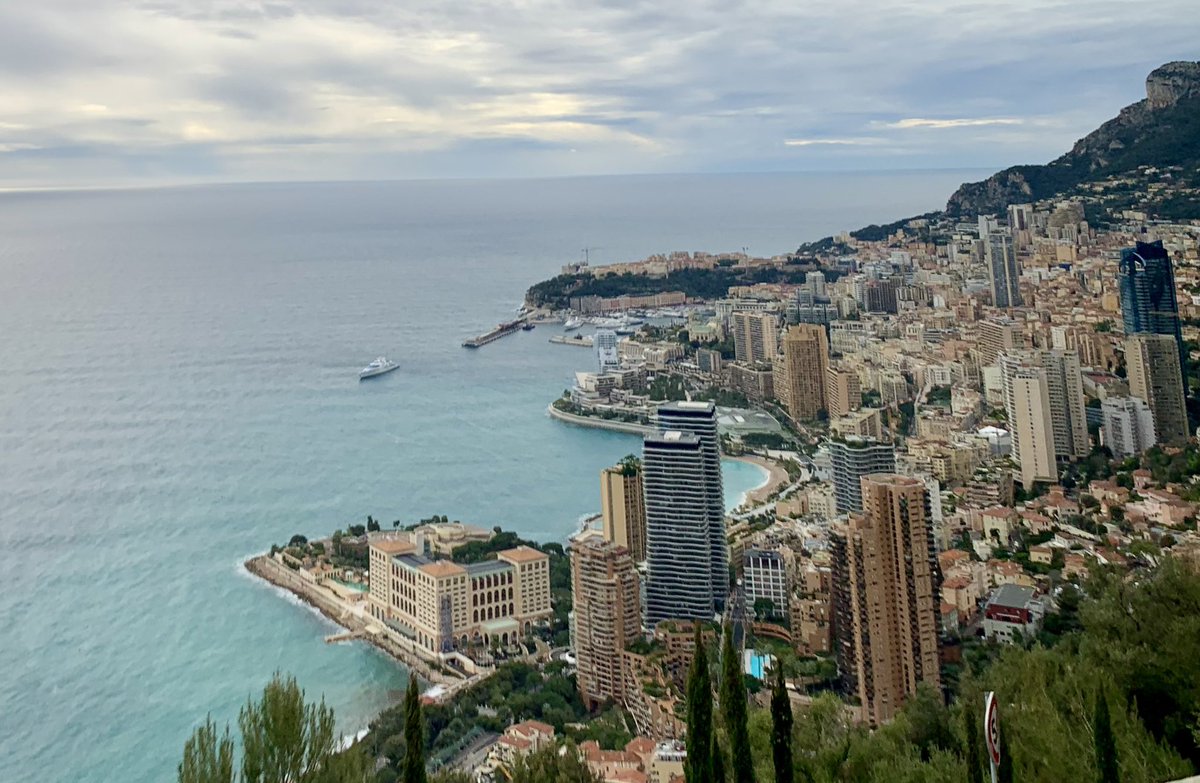 HumberstonA's tweet photo. We are now en route to Sestriere. We have just past Monaco and about to cross the boarder into Italy.    🚌💨 https://t.co/00yP9Gs8sg