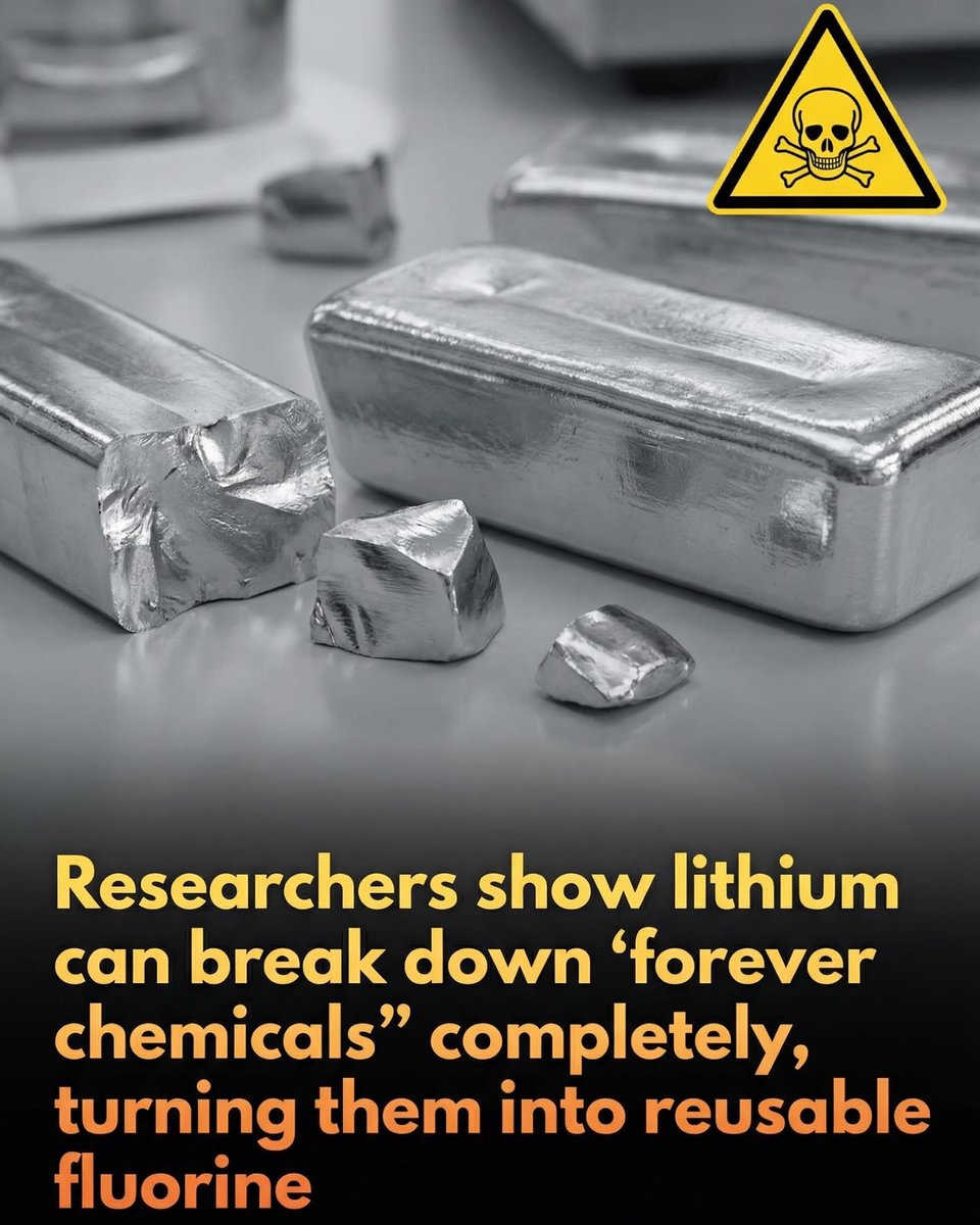 Scientists just figured out how to permanently destroy "forever chemicals" 

Using lithium metal, they can now convert toxic PFAS into reusable materials.

Researchers have developed a groundbreaking electrochemical method that uses lithium metal to dismantle per- and