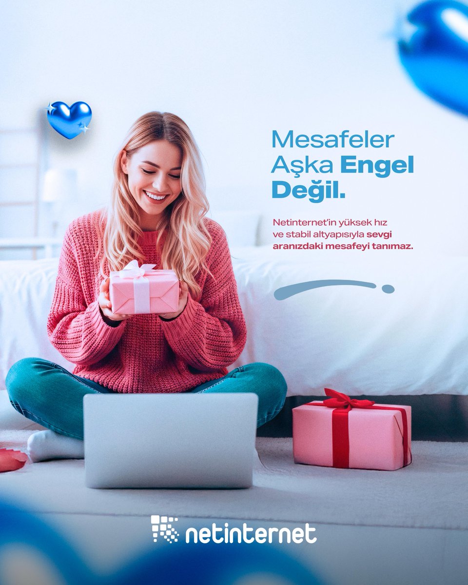 Netinternet's tweet image. Mesafeler, sevgiye dahil; ama engel değil! ❤️

Bugün mesafeleri değil, sevgiyi konuşuyoruz. 14 Şubat Sevgililer Gününüz kutlu olsun! ✨

#Netinternet #14Şubat #SevgililerGünü #MesafelerEngelDeğil #YüksekHız #KesintisizSevgi