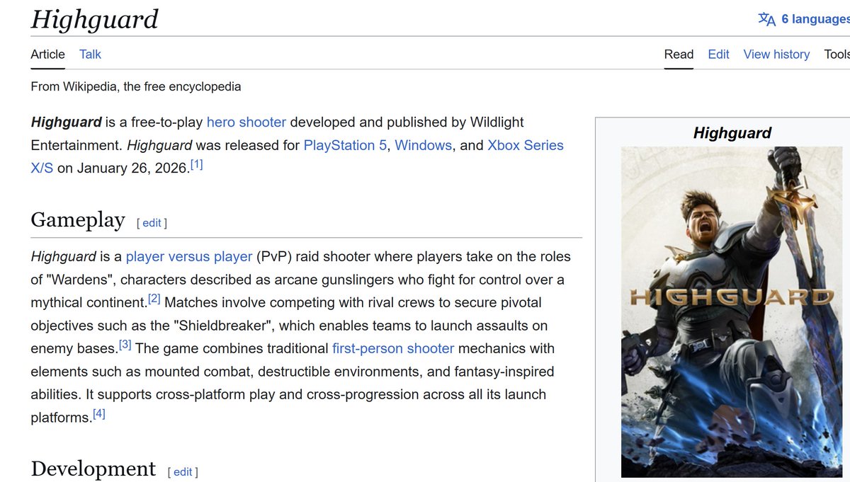collin_verry's tweet photo. @_Sc00bz_ @ottrTweets The wiki also says its a hero-shooter 🤣🤣🤣 https://t.co/a6PGspAAvQ