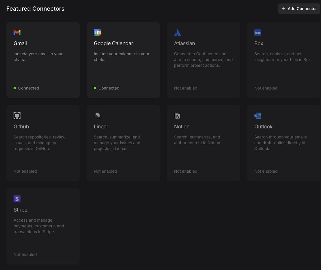 How come Perplexity, Le Chat, or Claude, got better integrations