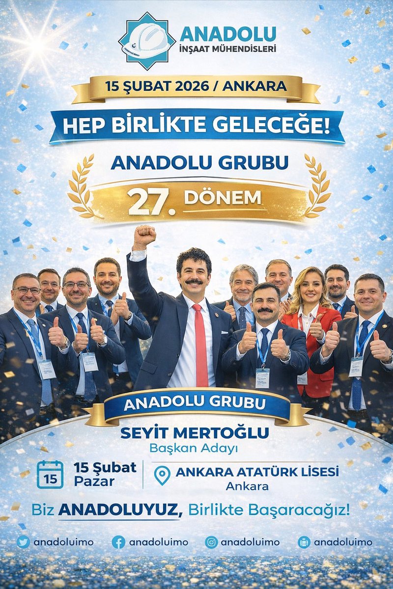 kadirimo's tweet photo. @anadoluimo seçimi kazanacağız haydi mühendisler odayı gerçek sahiplerine emanet edelim 😎#ankaraimo https://t.co/S42P5QtnfZ