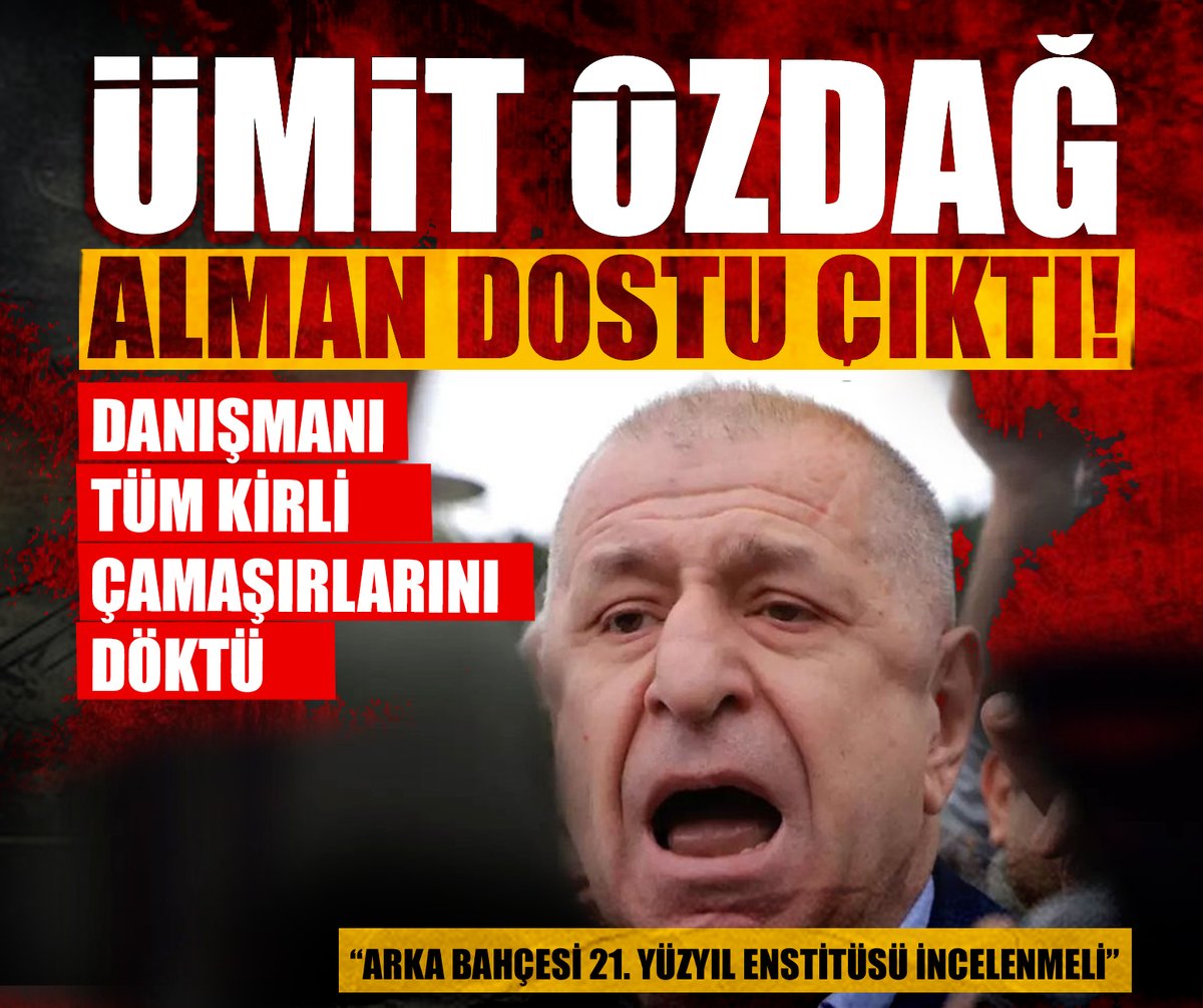 Danışmanından bomba iddia: Ümit Özdağ Alman dostu çıktı! Tüm kirli çamaşırlarını döktü  turkgun.com/video/gundem/u…