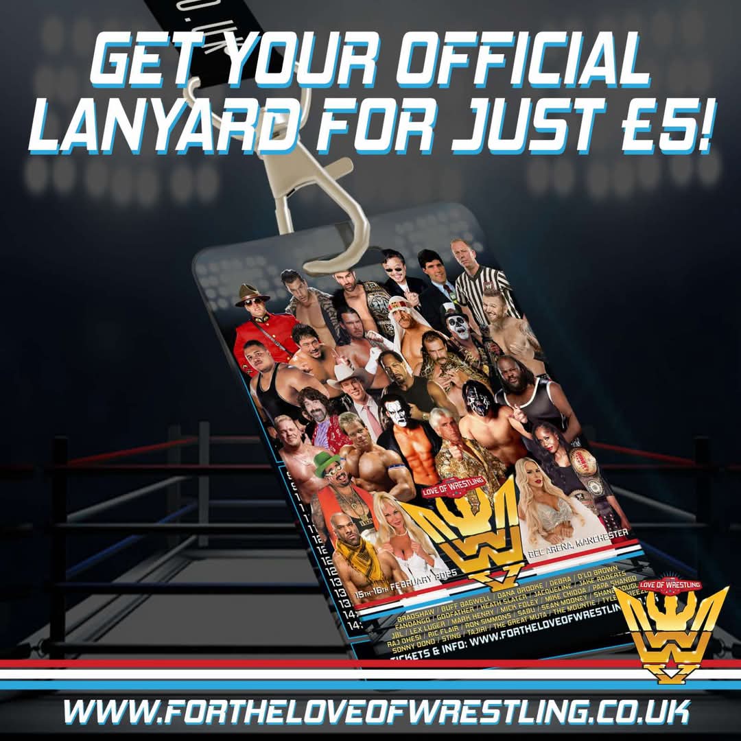 ftlowrestling's tweet photo. Its never too early to order your lanyard for FTLOW VI
https://t.co/qlr7r6JuoS
#ftlow #ftlowrestling #fortheloveofwrestling #comiccon #monopolyevents https://t.co/lmkYX3qfLg