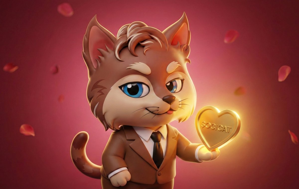 Roses are red,
Violets are blue,
If they really love you…
They’d send you $OCICAT too. 😼

Tag your Valentine 👇