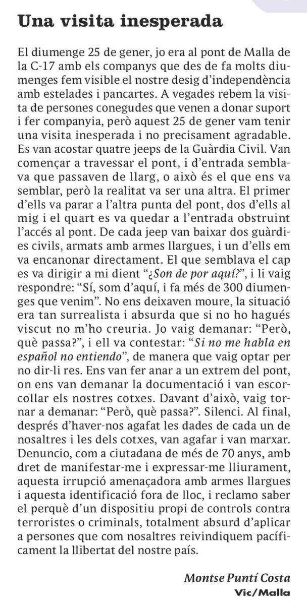 La repressió continua. Per si algú en dubtava. Intimidar a gent pacífica, quina vergonya! ⁦⁦<a href="/ConsellRep/">Consell de la República Catalana</a>⁩