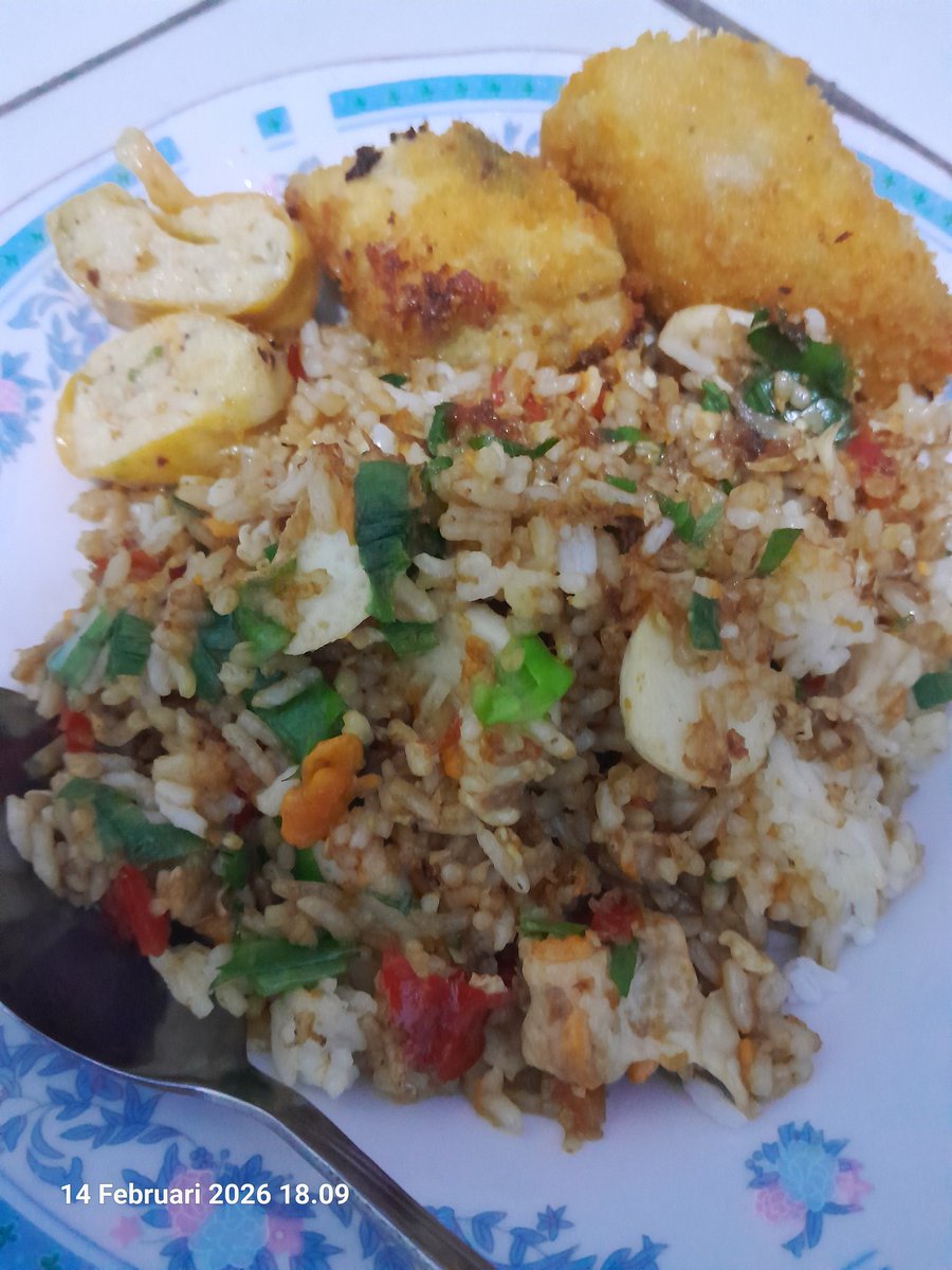 Nasgor with nugget homemade🤤🤤