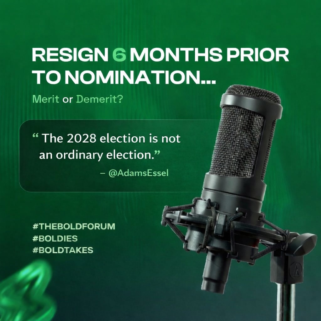 TheBoldForum's tweet photo. From a concerned #BOLDIE @AdamsEssel, expressing the unregularity associated with the 2028 election, making him have a view of Demerit in respect of the reforms.

#THEBOLDFORUM 
#BOLDTAKES https://t.co/d91xpaYelv