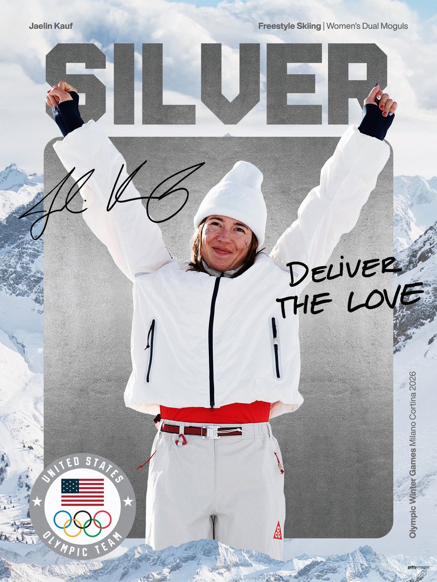 KAUF GOES BACK-TO-BACK. 🥈

In the Olympic debut of Dual Moguls, Jaelin Kauf wins her second silver at the #WinterOlympics.