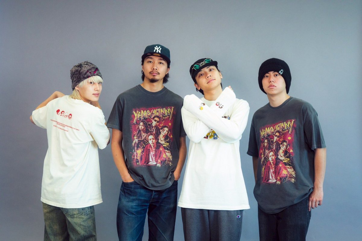 ヤングスキニー 新グッズ着用画像📸】 ・ヤンスキが誰もが羨むバンドになるためのT