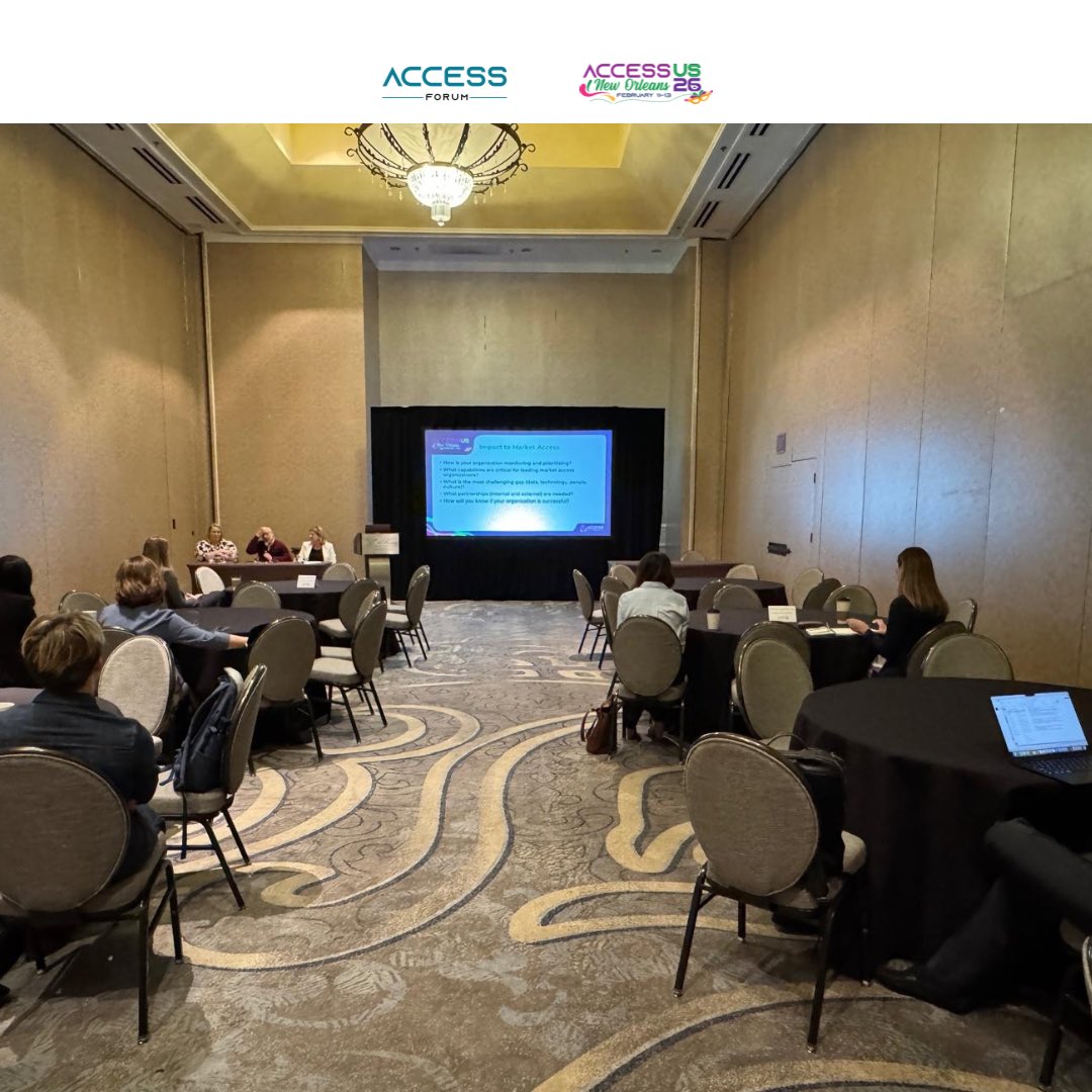 Accessforum_'s tweet photo. Day 1 at #AccessForumUS26 in New Orleans 👏

We dove straight into the topics that matter, from what MFN means for future product launches to how Generative AI is actually being seen and used in Market Access today... https://t.co/k3xIaBzBQu