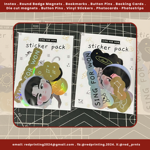 red_prnts's tweet photo. ⌗ custom prints 

♡ Diecut stickers/sticker pack ♡

➜ #PrintedByRed

🏷️wts, lfb, photocards, hand banner, stickers, bookmark, magnetic bookmark, polaroid, instax, cupsleeve, pvc cards, pvc id, button pins, badge magnet, ref magnet, bubble head, poster, flyer, die cut, bubble head, postcards, art print, photo print, photostrips, backing cards, chip bag, cse, cupsleeve, artprint