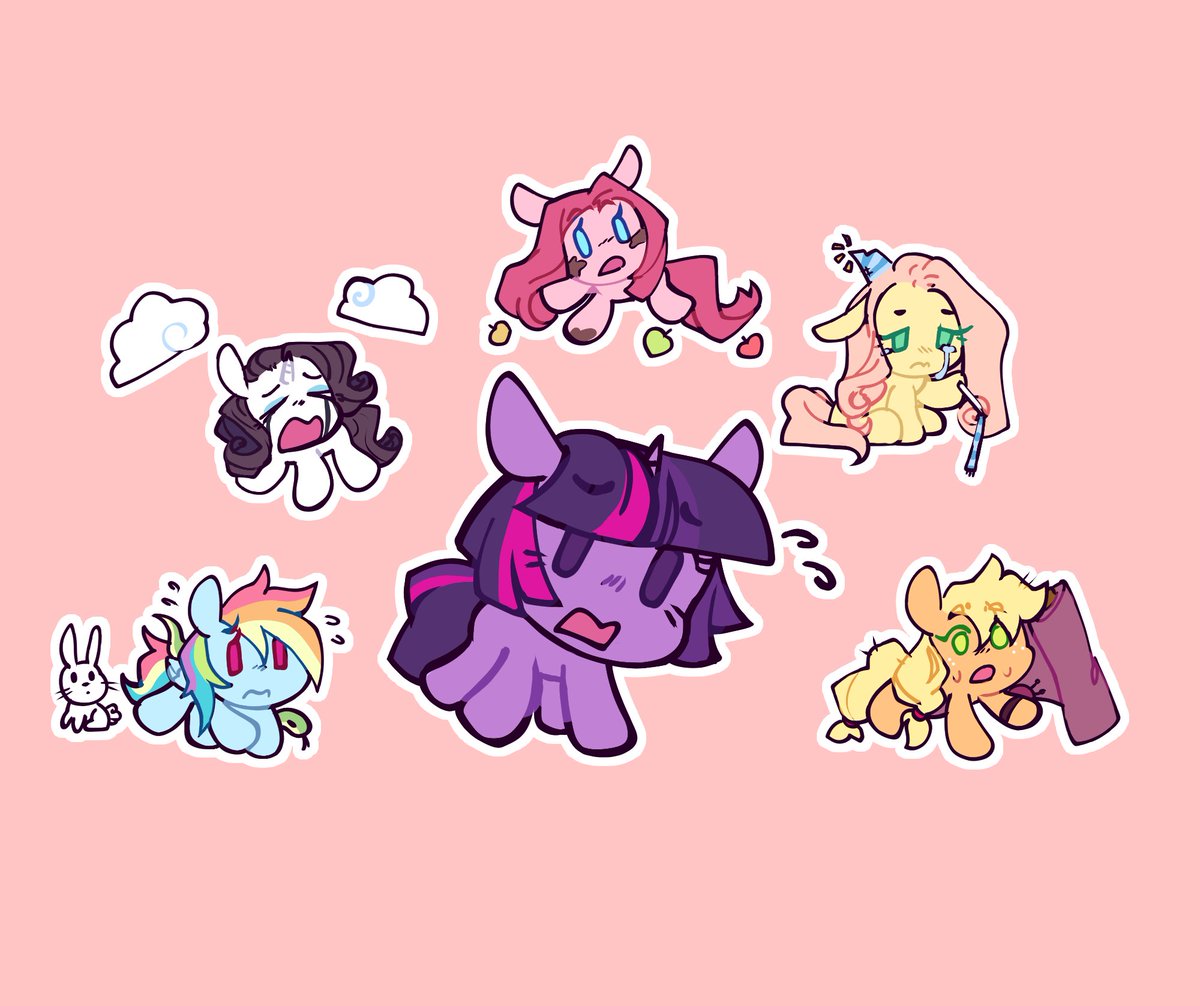 OrphicSwanart's tweet photo. Februpony days 5 to 8 #februpony https://t.co/X74oE8dASv