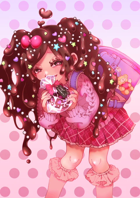 #バレンタインデー 歴代女児チョコちゃん