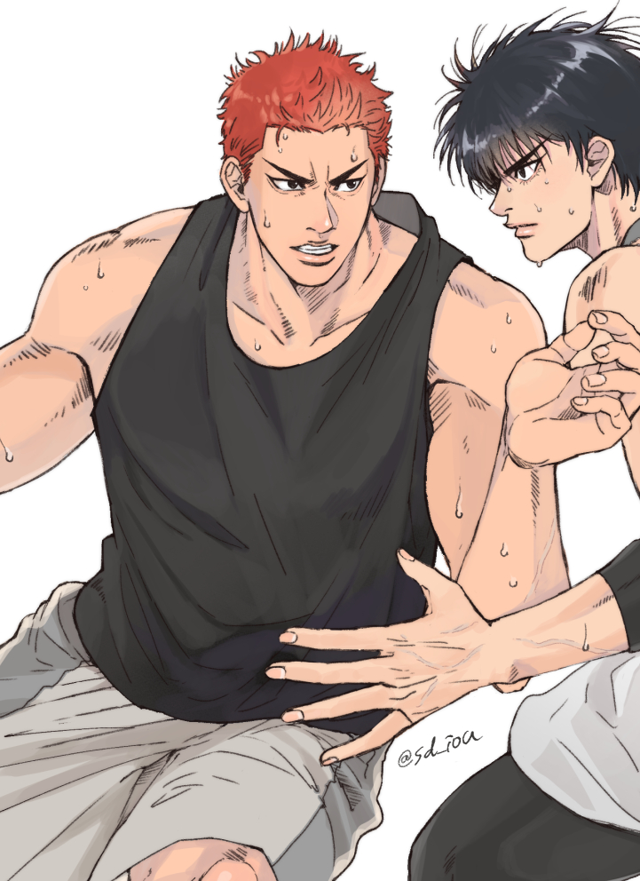 5月本の表紙の流花🦊🌸wip