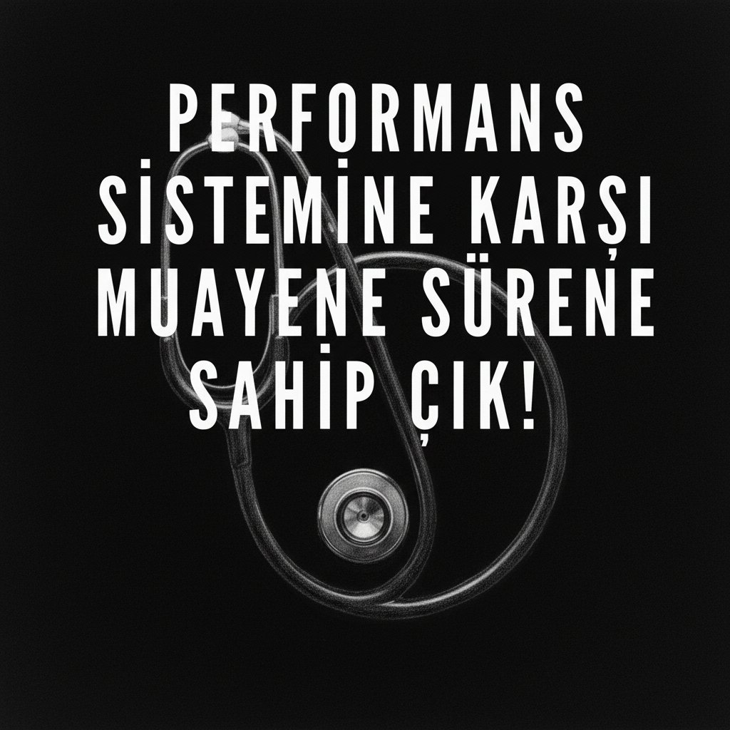 Hekimce261050's tweet photo. Performans, bir hastanın muayene süresinden çalıp fazladan hasta bakmak demektir.
Performans; hastayı gerektiği gibi değerlendirememek demektir. 
Performans; bir birimlik süreye birkaç birimlik iş sığdırmak demektir. 
Performans; malpraktis demektir.
Performans; stres, anksiyete, eksik iş, kalitesiz hizmet demektir. 
Performans sisteminde hastalar puan demektir. 
Performans demek, yorgun hekim, çok harcama, çok malpraktis ve hasta bir halk demektir.
Ve performans şiddet demektir!!! 
Muayene sürenize sahip çıkın!