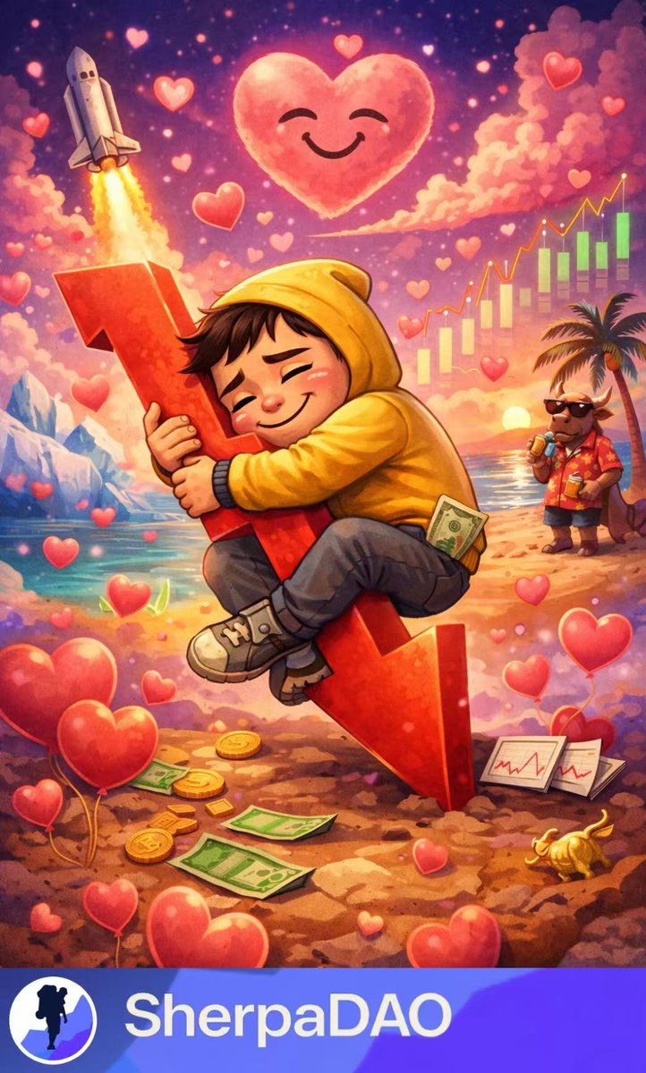 亲爱的市场，
你今天又红得像初恋的冷漠，
价格下跌像已读不回，
但我还是每天刷新你，
像刷新爱人最后一条动态。

你跌，我不走；
你涨，我不狂；
因为真正的感情，
是穿越周期的持仓。

所以我不会离开你，
只会继续拥抱你，
熊市会过去，
而我还在这里。