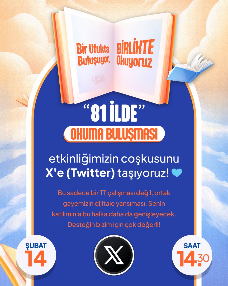 #ufkayolculukokuyor  bilgi ve kültür yarışması tüm #Türkiye'de büyük ve geniş kapsamlı bir okuma seferberliğidir.Varoluş gayemizi"İlk sözleşmeli hatırla" şiarıyla ve"Nasıl İnanmalı?"Sorusuyla gündeme taşıyıp tüm vatanı açıkhava kütüphanesine çeviren bu kutlu sefere sen de katıl.