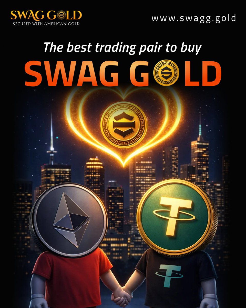 Looking for your next move? ✨
SWAG GOLD blends ETH + USDT with gold-backed security.
Trade smarter.
🔗 swagg.gold
📡 Community: t.me/+6X9P0l0Hs3tkM…
#SwagGold #Crypto #DigitalGold