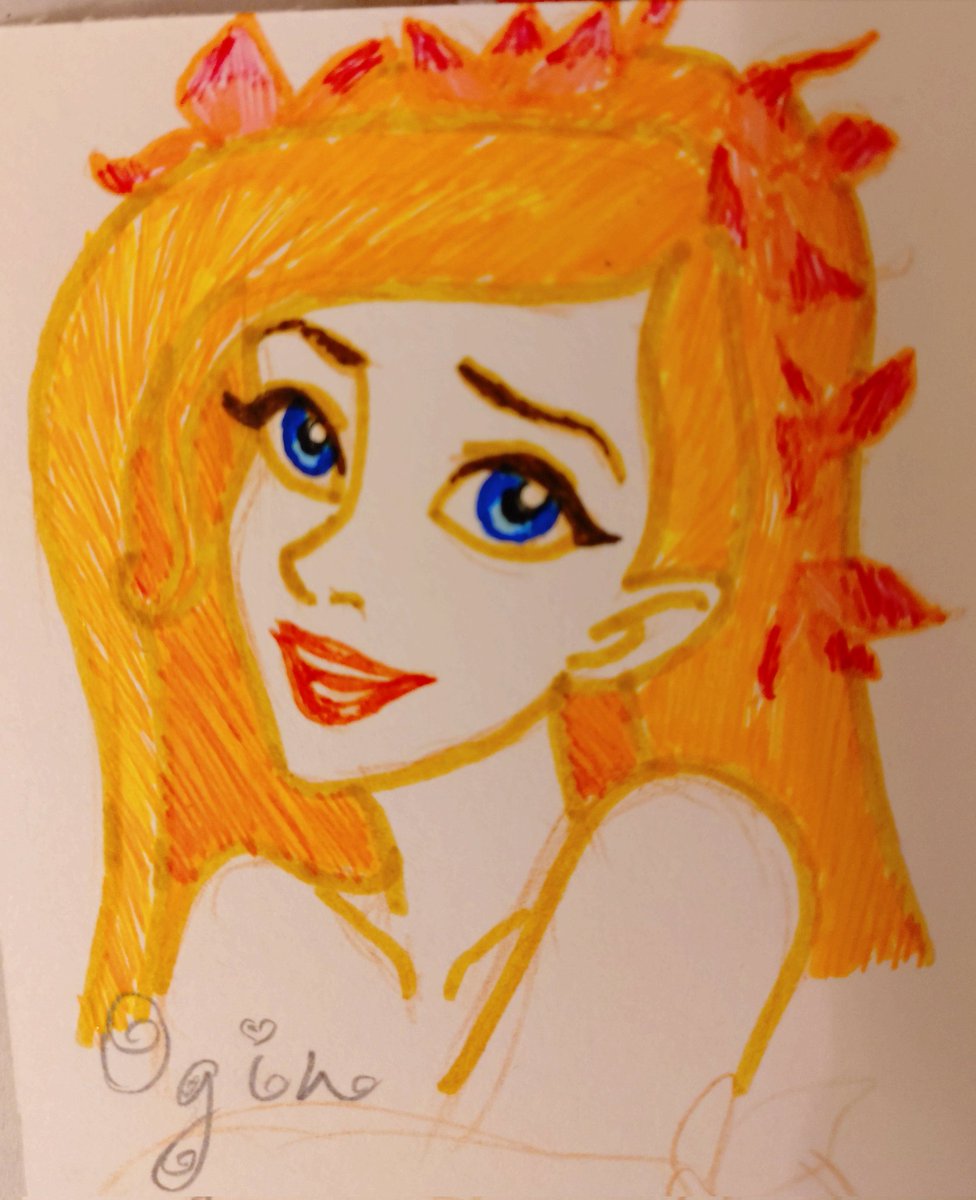 And posting again, but without a filter, so you can at least see the flowers in her hair. 😅

#disneyprincess #disneyfanart #disneygiselle #enchantedfanart