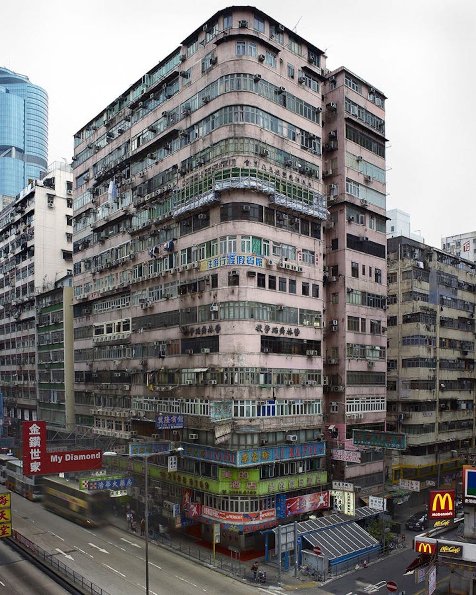 Corner houses of Hong Kong, photographed by Michael Wolf.