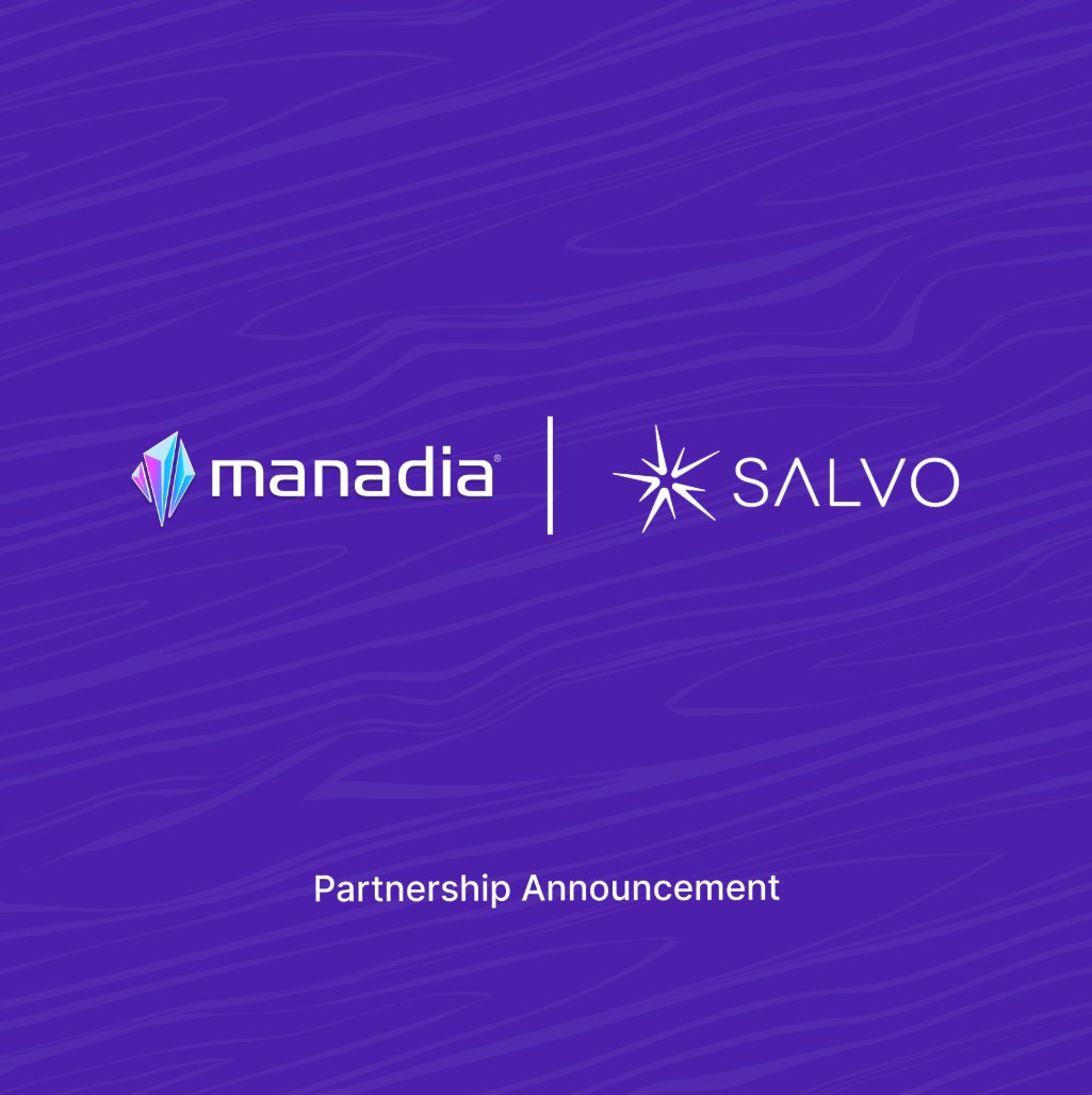Partnership Announcement: manadia × <a href="/_Salvo_Official/">Salvo Games</a>

We’re excited to announce a strategic collaboration between manadia and Salvo Games, connecting low-trust data settlement infrastructure with next-generation AI-powered Web3 gaming.

Salvo Games is building immersive Web3