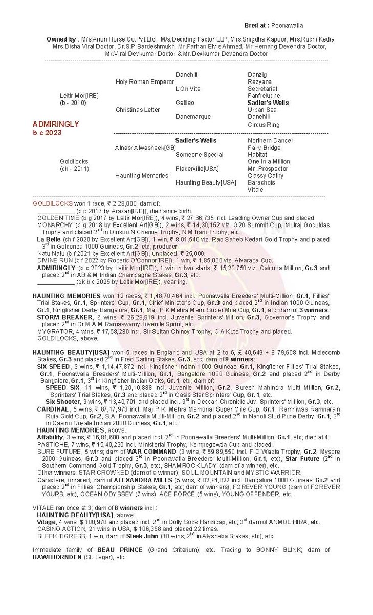 Indian Stud Book tweet media