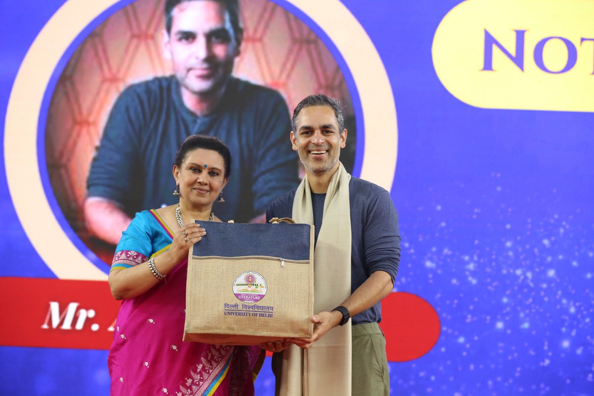 Not So Out Of Syllabus | <a href="/warikoo/">Ankur Warikoo</a> 
Life lessons beyond textbooks practical wisdom that education rarely teaches.

#DULiteratureFest
#yehdeshaimera
#MinistryofEducation
#unityindiversity
#nationfirst

Keywords
LiteratureVibes
UniversityofDelhi
DUInWords
IndianLitLegacy