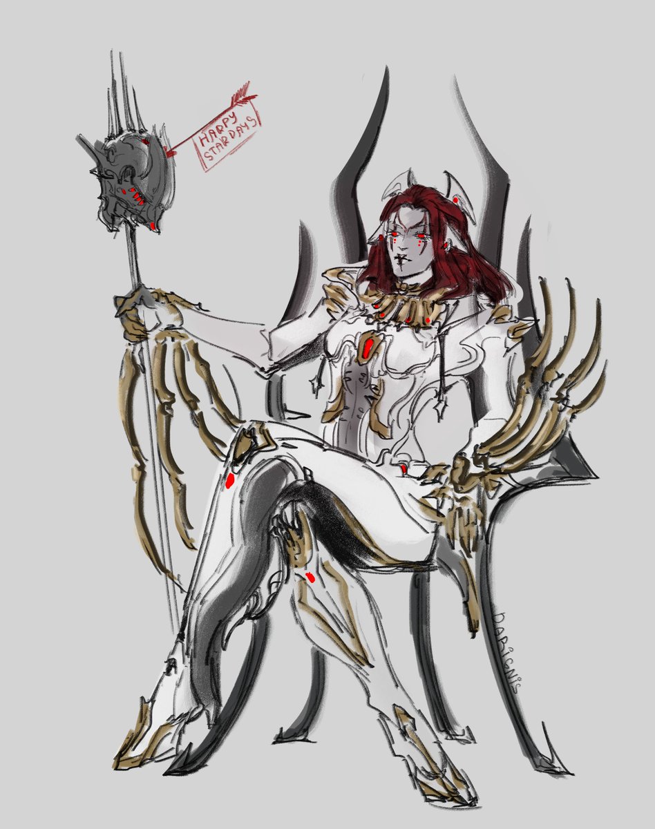 Darignis's tweet photo. #warframe #stardays #garuda #uriel #sketch https://t.co/hRQZPev7Ob