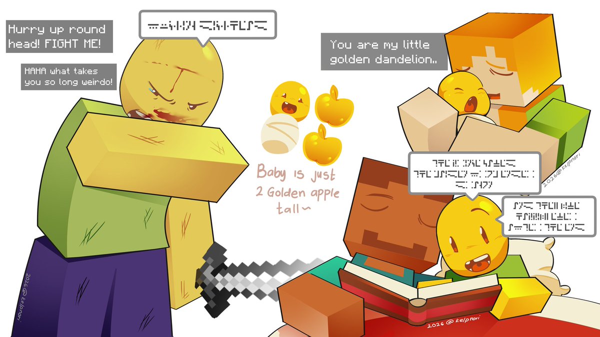 More of the steve and alex's adopted robloxian child
#Minecraft #robloxart