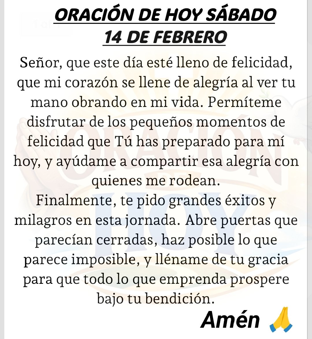 Feliz Sábado ❤🙏