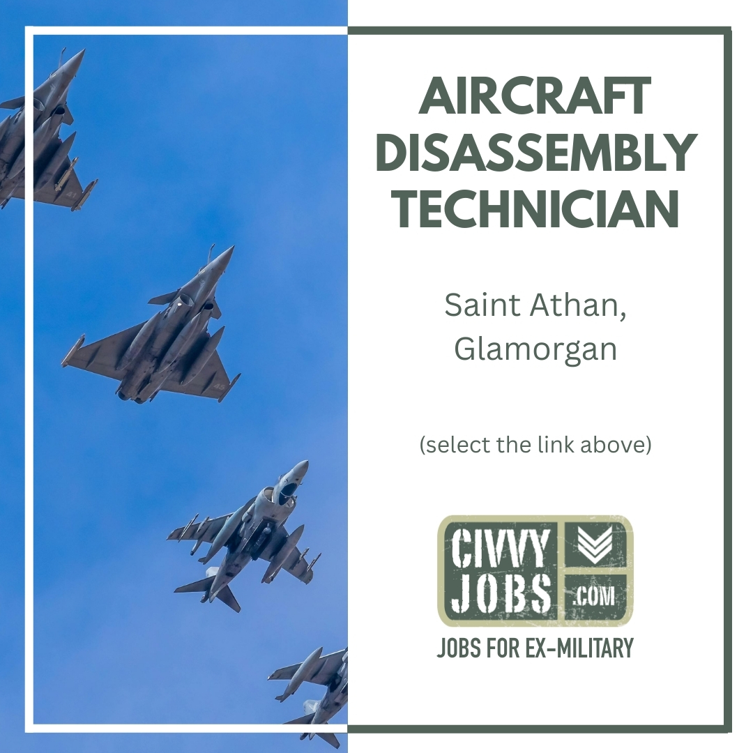 ✈️ Work as part of a technical team to safely disassemble aircraft and components - check out all the details and apply at:
👉 civvyjobs.com/jobs/aircraft-…
#exmilitary #jobs #civvyjobs