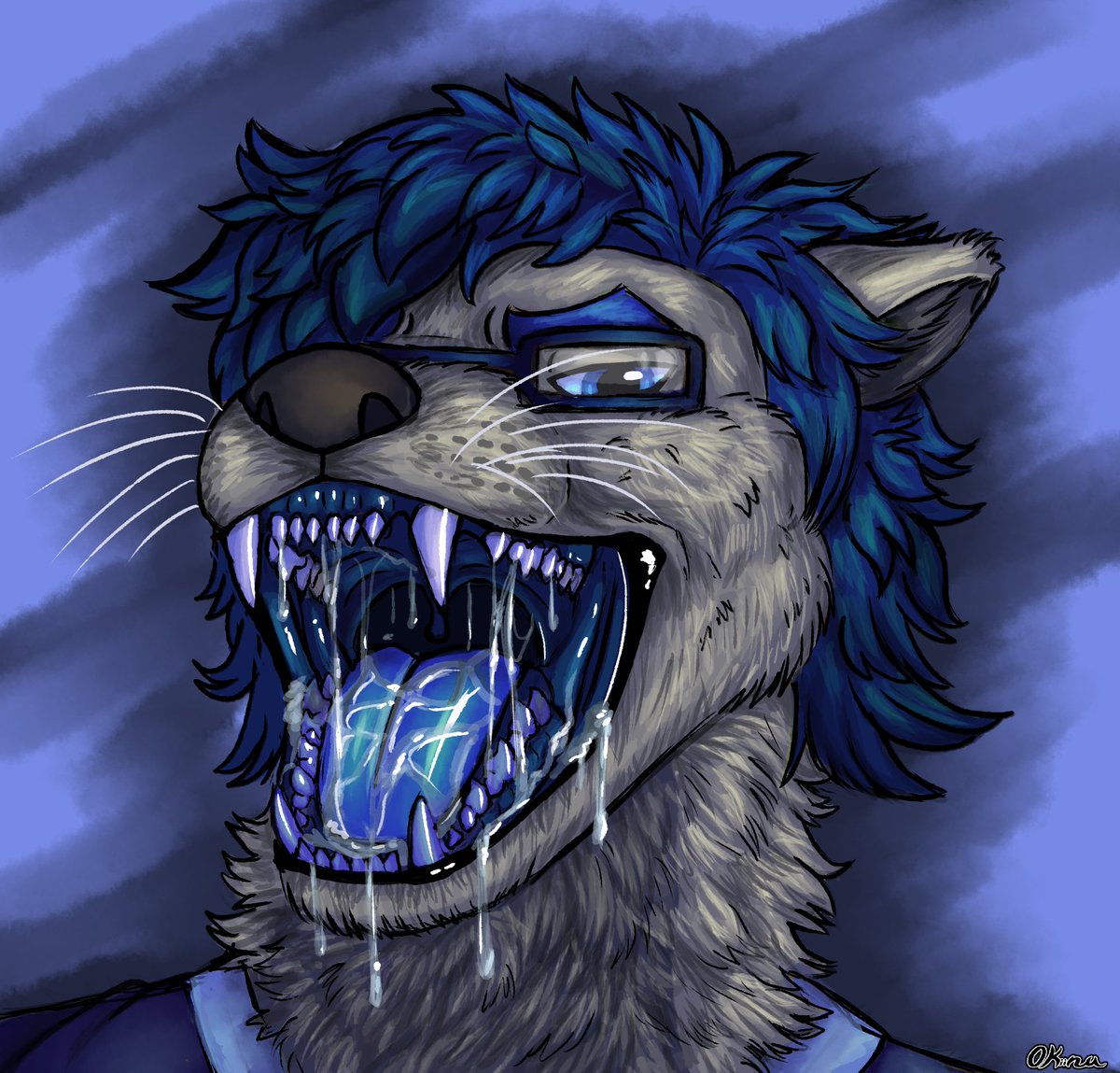 I forgot to post this open maw headshot request for voremonster21 on FA!
My requests are open on my FA but have to fit the themes listed! :) comment under the request post if interested.

#furry #furryfandom #furryartists