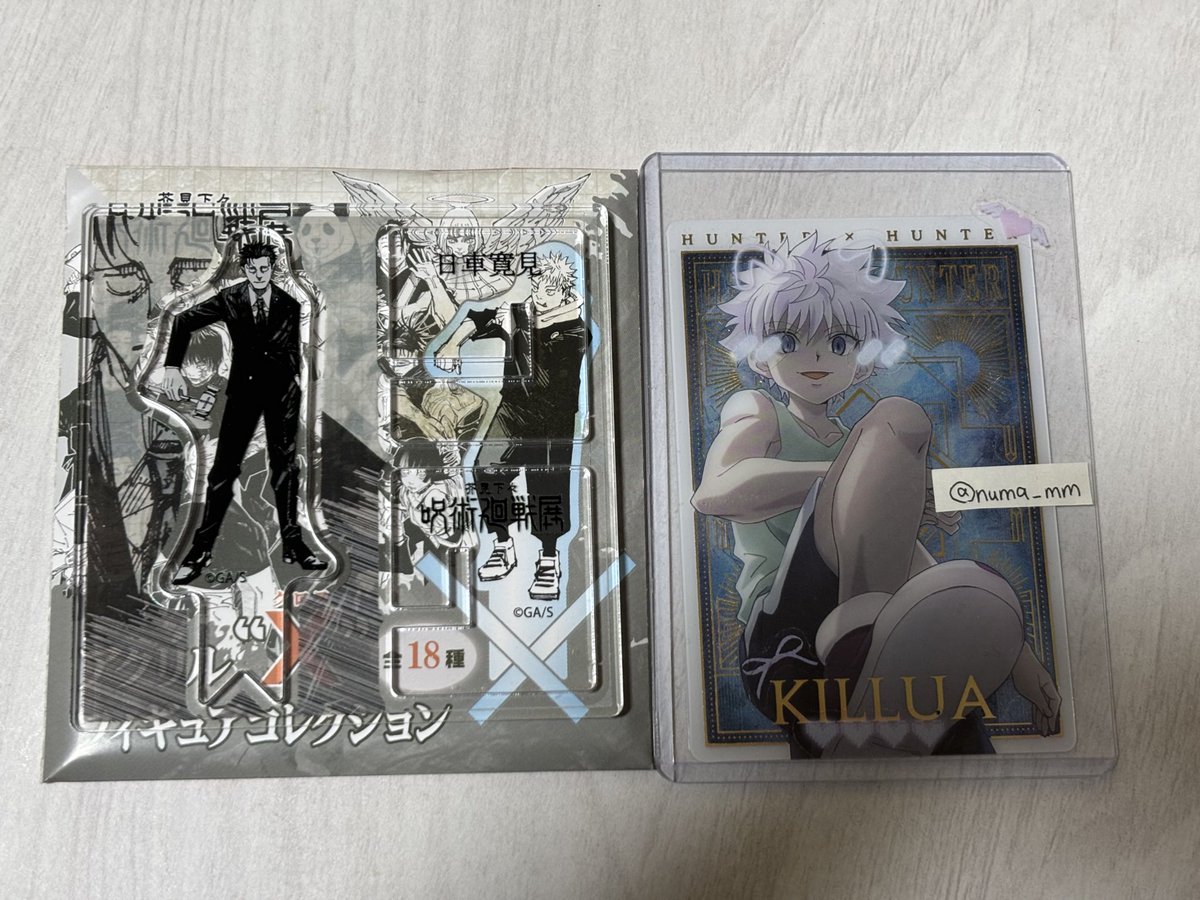 numa_mm's tweet photo. 呪術廻戦展 交換 

色紙コレクション
【譲】画像1
【求】恵、乙骨

アクリルXフィギュアコレクション
【譲】画像2
【求】恵

コレクション缶バッジプチ
【譲】写真3
【求】恵、1年ズ

アートコースター
【譲】写真4
【求】恵、乙骨（詳しくはリプ欄に画像）

郵送のみ
お気軽にお声掛けください https://t.co/n11Xa4pXHO