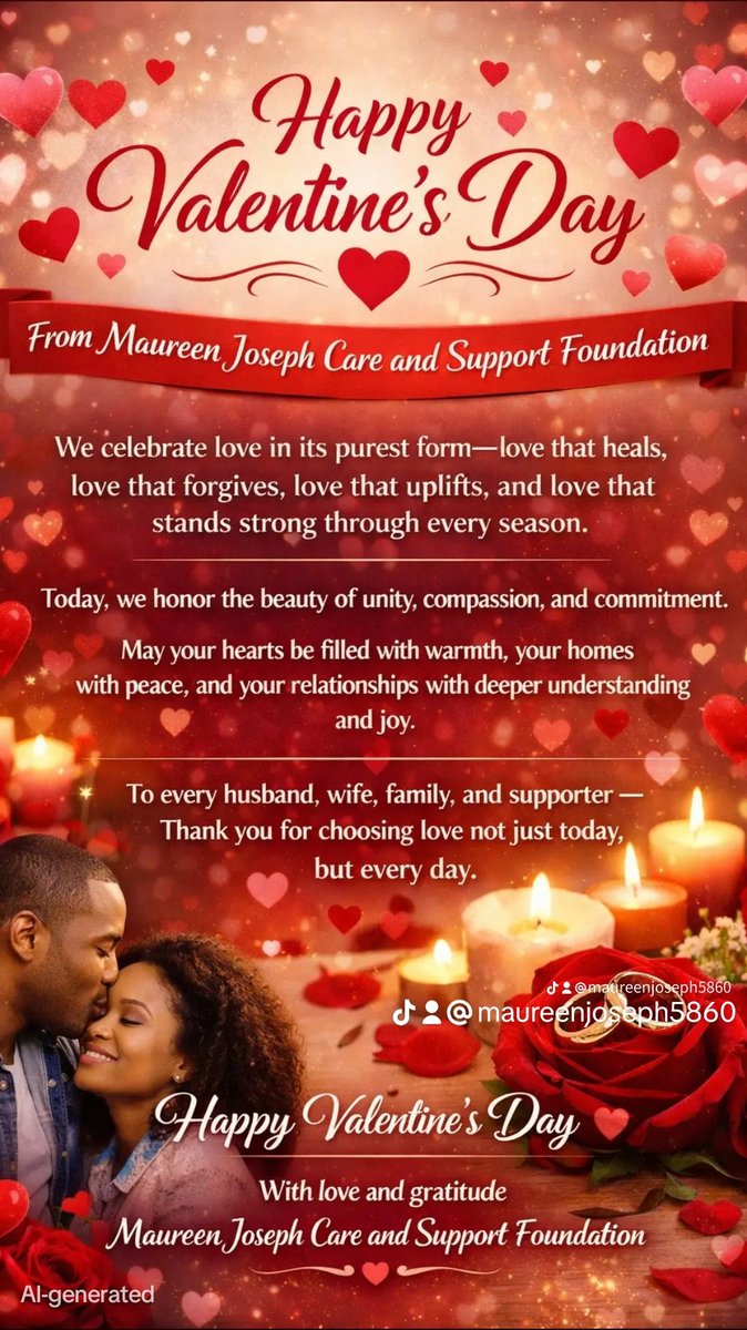 Love is not just a feeling.
It’s showing up.
It’s giving hope.
It’s restoring lives. ❤️
Happy Valentine’s Day from maureenjosephcareandsupportfoundation.
#SpreadLove #CommunityImpact