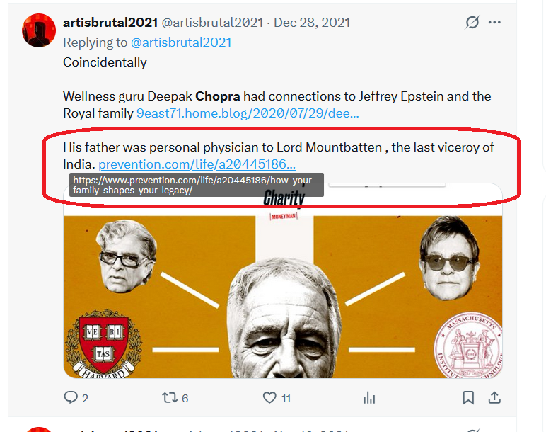 Deepak Chopra , who's ya daddy?