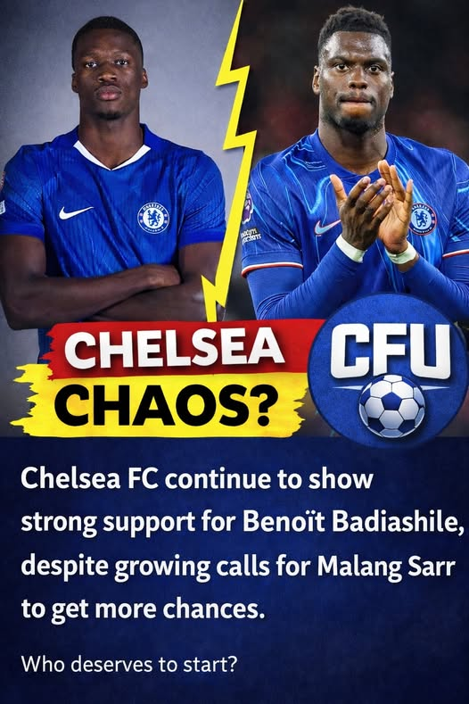 cmatomuziq's tweet photo. Chelsea FC continue to show strong support for Benoît Badiashile, despite growing calls for Malang Sarr to get more chances. https://t.co/b0zYLg9m2f
