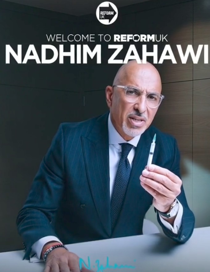 1MikeFairclough's tweet image. Welcoming Nadhim Zahawi into Reform was a political lethal injection. He betrayed the nation's children. 

In contrast, Rupert Lowe has stated that our children need safeguarding, and should never have been given the Covid vaccines. @RestoreBritain_  will protect our children.