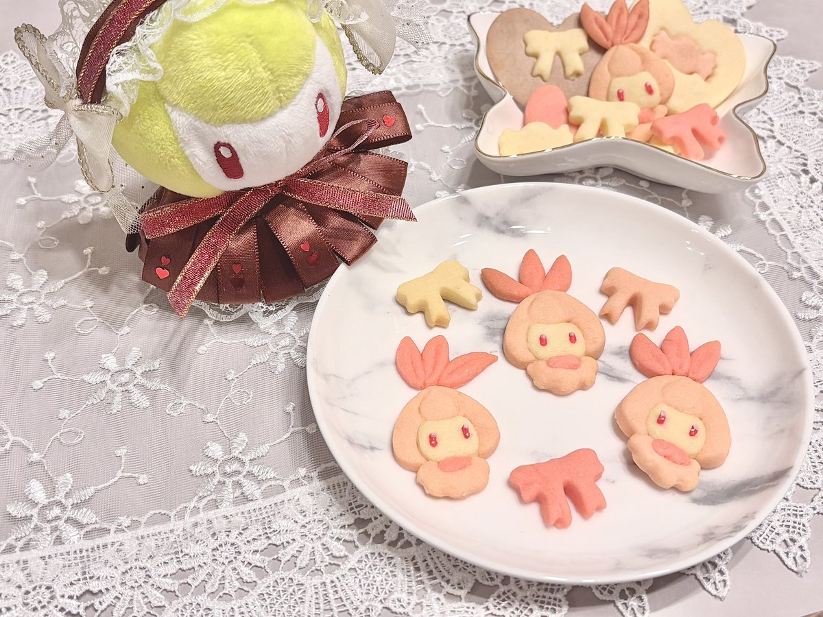 Lilminip69's tweet photo. バレンタインなチュリネのクッキー焼きました💝
くさポケモンだしピンクだから春っぽくなった😌🌸
思っていたより可愛くできたから食べちゃうのもったいない૮꒰ ིྀ ⍝ ⍝ ꒱ა https://t.co/hlRFWes1iO