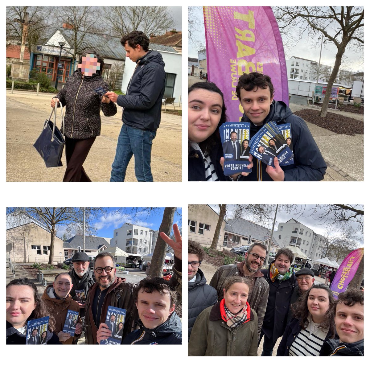 Nouveau samedi sur le terrain à #Nantes. De très bons échanges et une réelle envie de changement à #saintjosephdeporterie. 

Le 15 &amp; 22 mars ➡️ <a href="/Foulques44/">Foulques Chombart de Lauwe</a> 

<a href="/guillaumerichar/">Guillaume RICHARD</a> <a href="/valerie_oppelt/">Valérie Oppelt</a> <a href="/sarahelhairy/">Sarah EL HAÏRY</a> #nantes2026 #municipales2026 <a href="/HorizonsNantes/">Horizons Nantes</a>