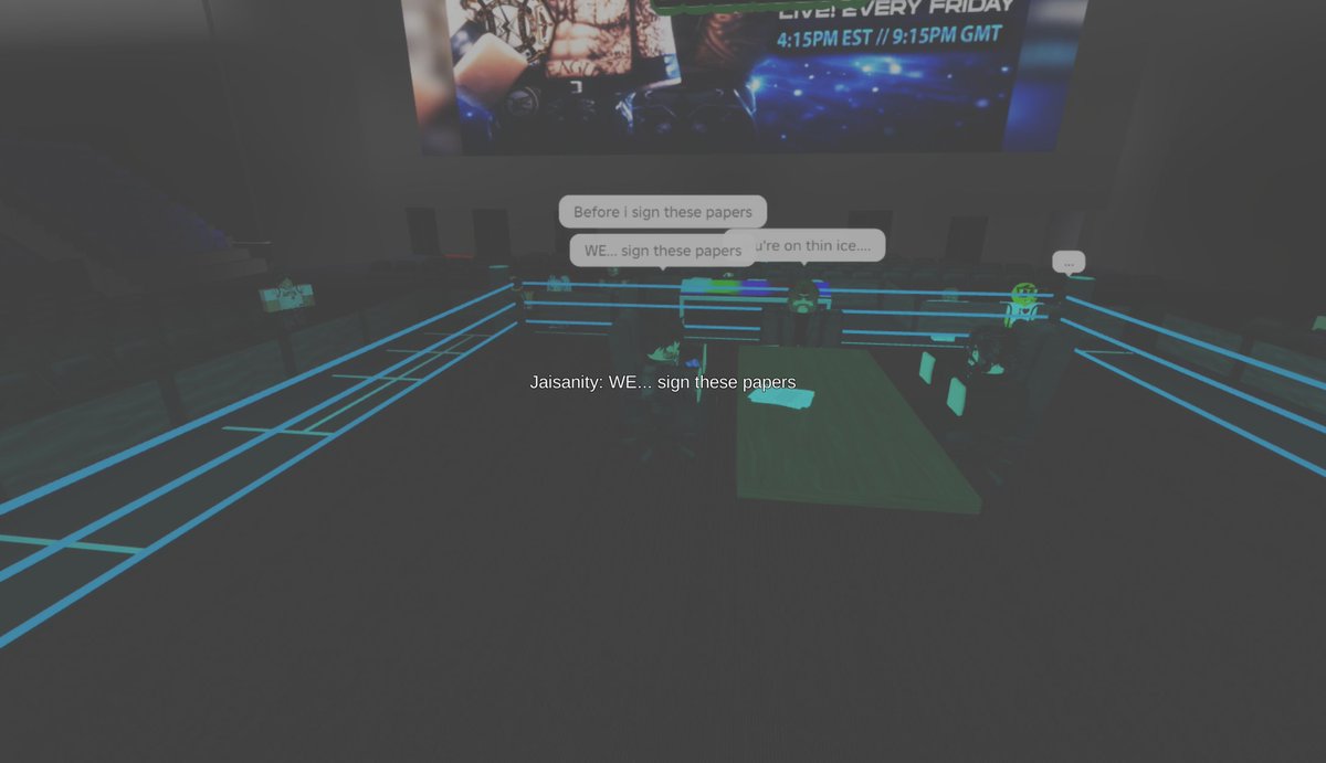 UWEONROBLOX's tweet photo. At Chase the Case II 💼🤑
After signing the contracts last night, for the first time EVER in Ro-Wrestling HISTORY, @FreeJaidenn and #JarkoSinner go head-to-head for the WORLD HEAVYWEIGHT CHAMPIONSHIP. 🔥
📅 • Friday, Feb 20th
⏰ • 4PM EST
#UWEChaseTheCaseII #UWE2026 https://t.co/8DuzWlD8Di