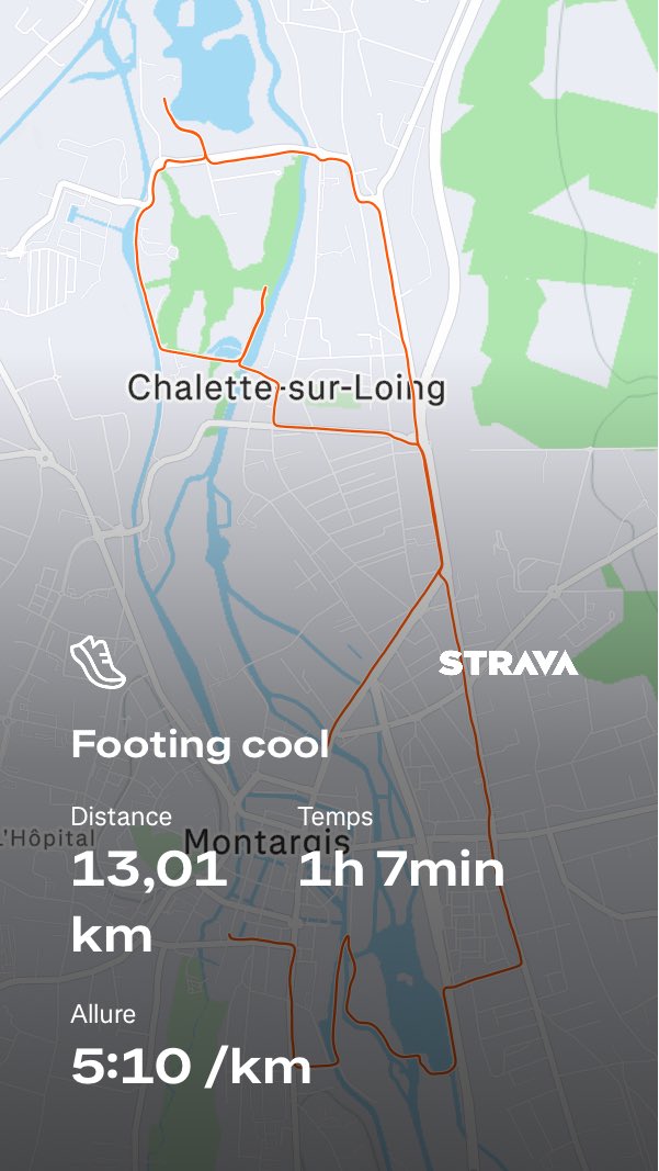 Footing cool avec trajet improvisé car inondations, ça commence à être chaud le niveau de l eau là 🙄
#run #running