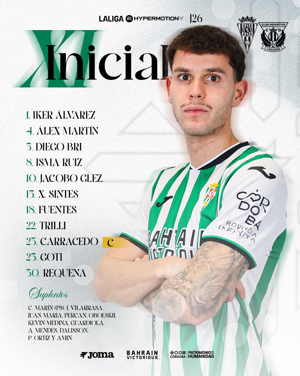 👤 ᙭I IᑎIᑕIᗩᒪ blanquiverde para el #CórdobaLeganés