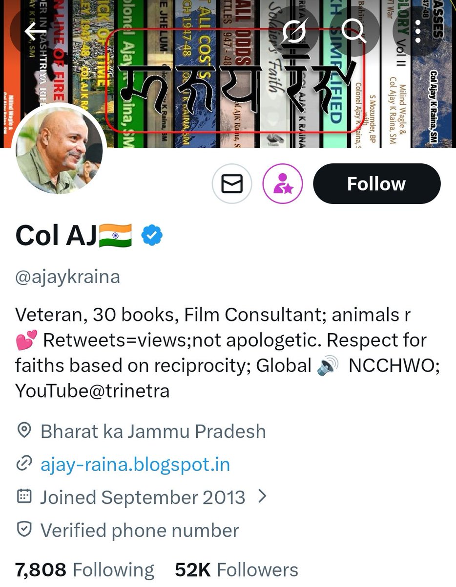 The guy <a href="/ajaykraina/">Col AJ🇮🇳</a> is retired Colonal Ajay Kumar Raina. He very well knows it is an AI generated video.