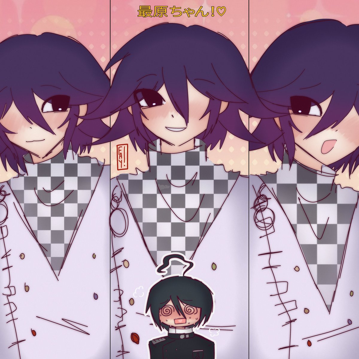 Happy valentines day!! #danganronpa #saiouma (⁠ ⁠◜⁠‿⁠◝⁠ ⁠)⁠♡